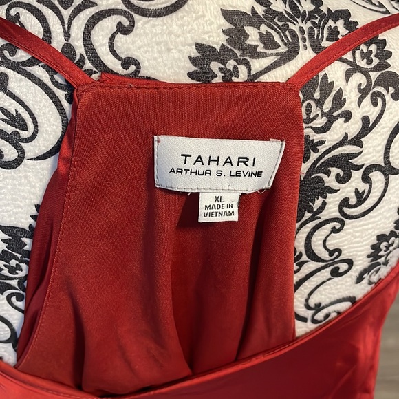 Women’s Tahari, Arthur, S Levine, XL Grecian style dress rust, colored NWT - Picture 6 of 7